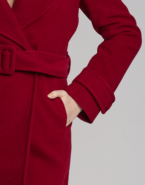 Casaco de Lã Mantova Vermelho