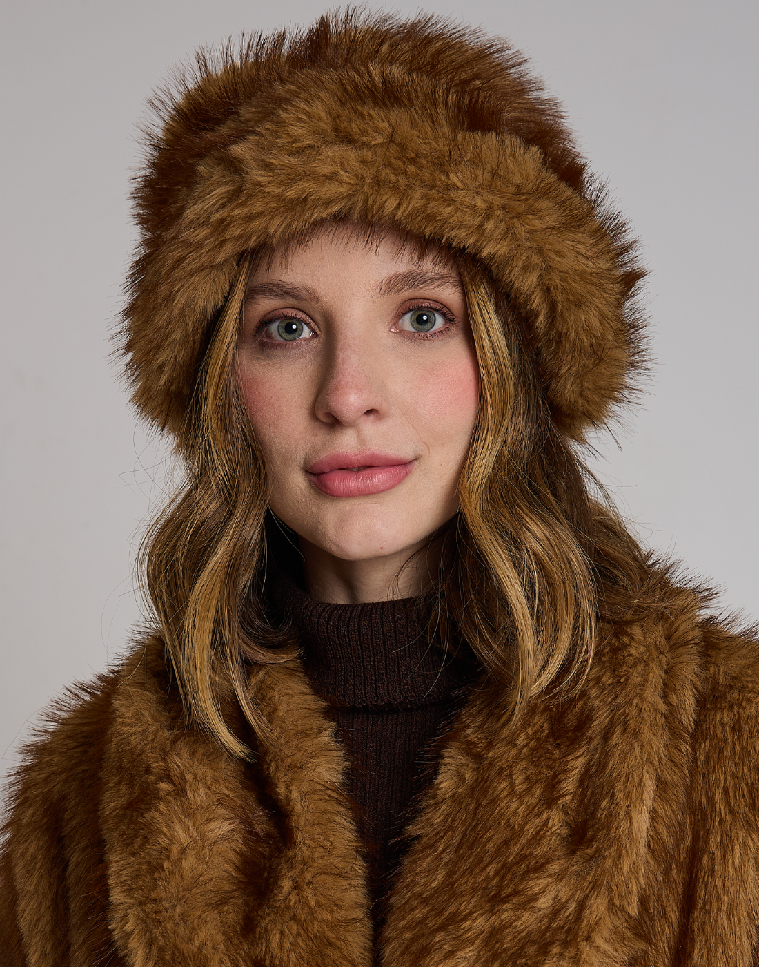 Chapéu Fake Fur Boreal Caramelo
