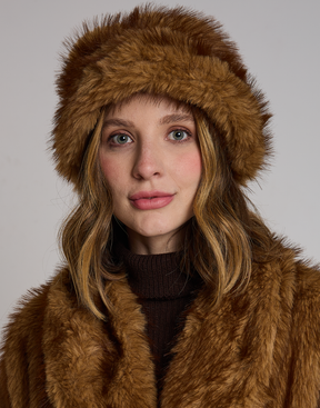 Chapéu Fake Fur Boreal Caramelo