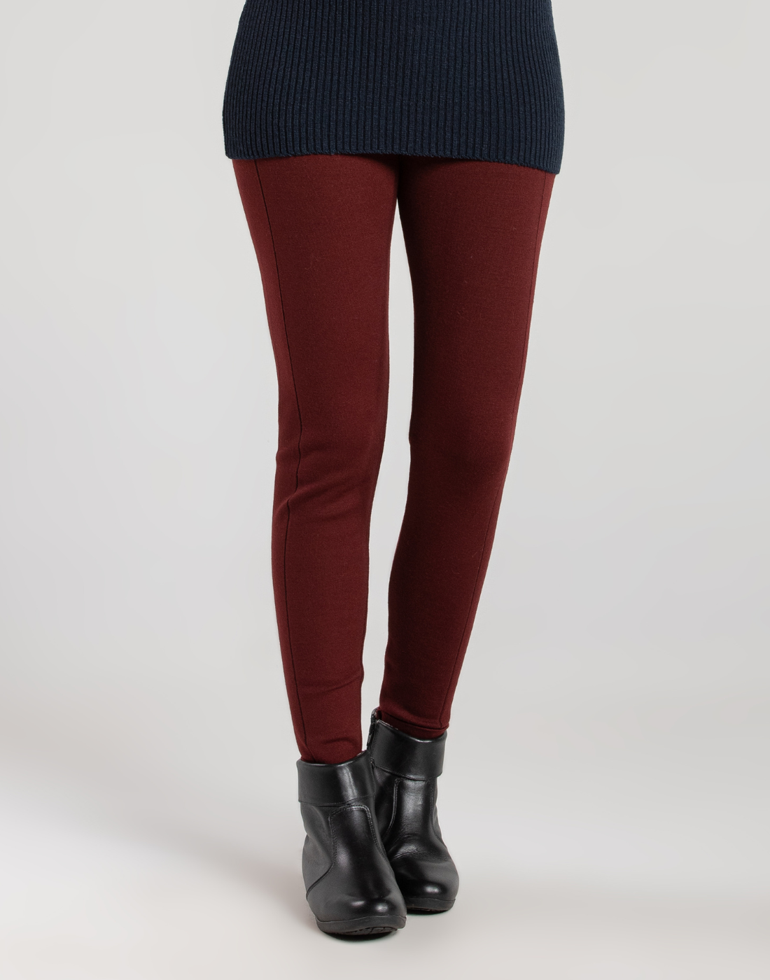 Legging Tricot Invernada Stripe Bordeaux