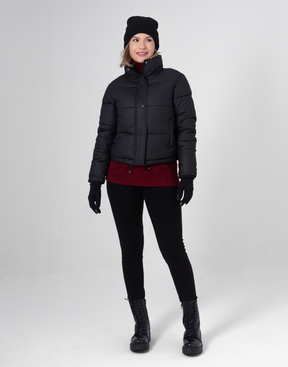 Legging Tricot Invernada Stripe Preta