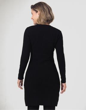 Vestido Mousse Tressi Preto