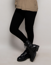 Legging Tricot Invernada Stripe Preta