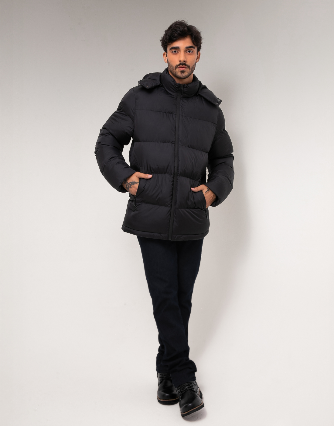 Casaco Doudoune M Forrado Davos Preto