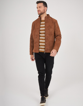 Blusão Listrado Arne Mostarda