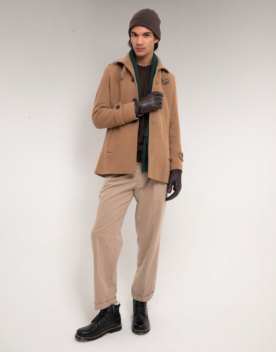 Casaco Lã Uruguaia Malvin Bege Canela