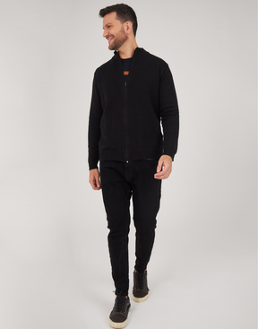 Jaqueta M Tricot Hive Preta