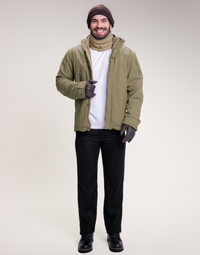 Jaqueta M Winter Explorer 3 em 1 Bege