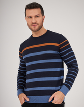 Blusão Listrado Dunkan Azul