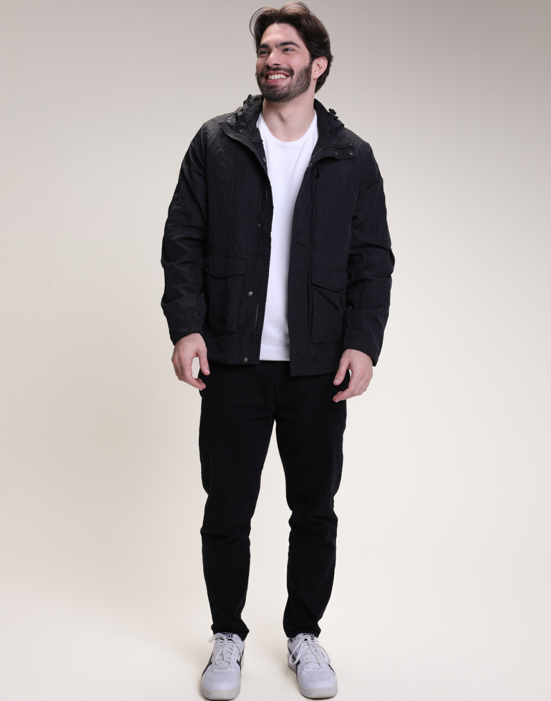 Jaqueta M Amassadinha Vilanova Preto