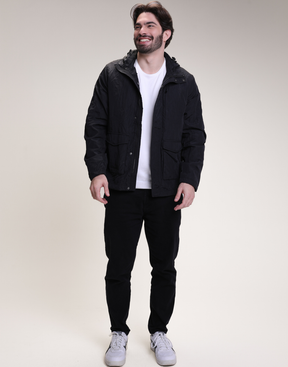 Jaqueta M Amassadinha Vilanova Preto