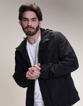 Jaqueta M Amassadinha Vilanova Preto