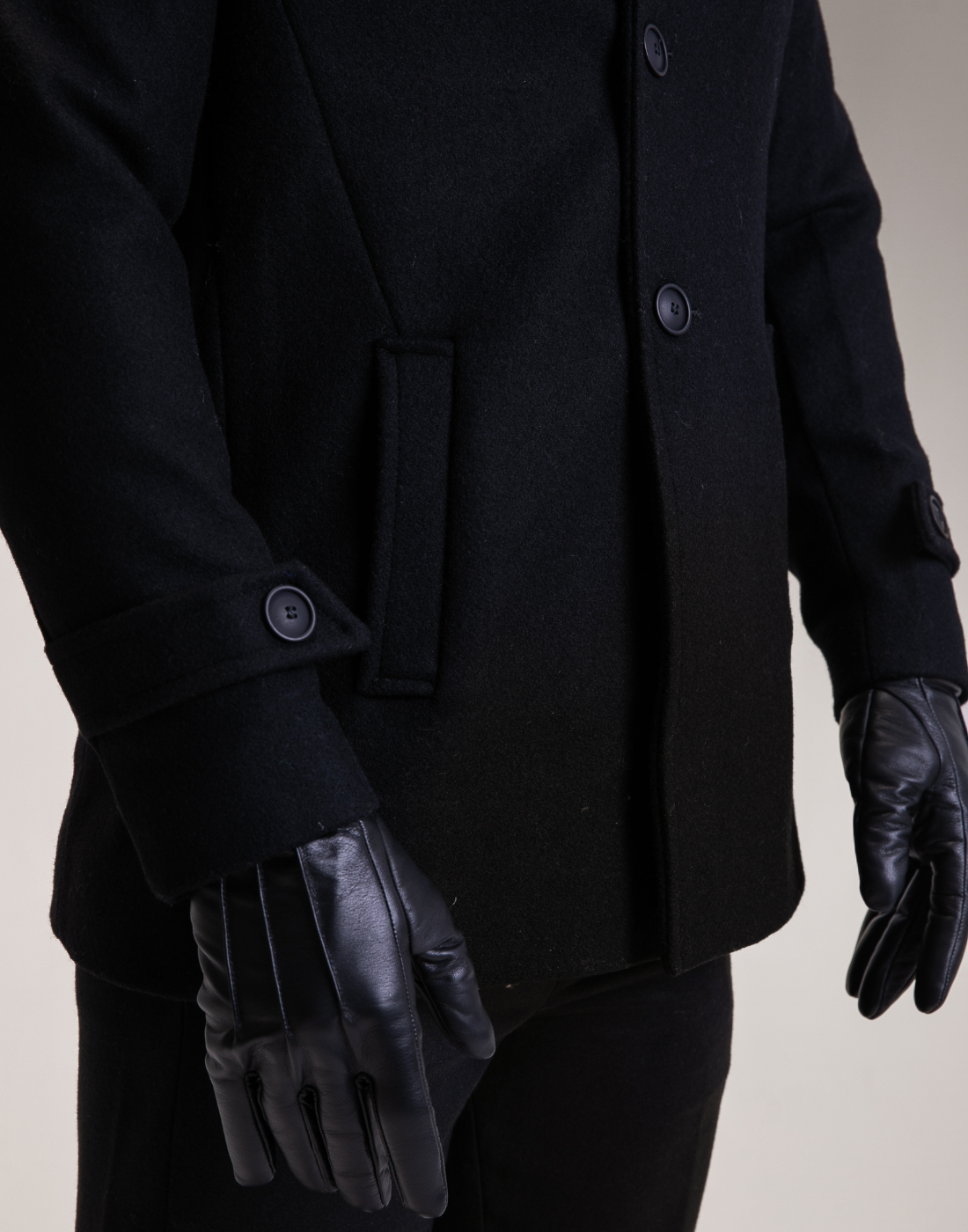 Casaco Lã Uruguaia Malvin Preto