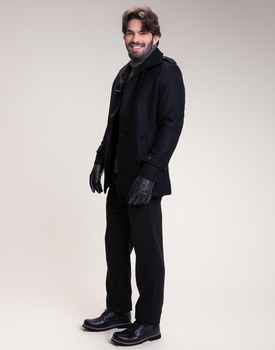 Casaco Lã Uruguaia Malvin Preto