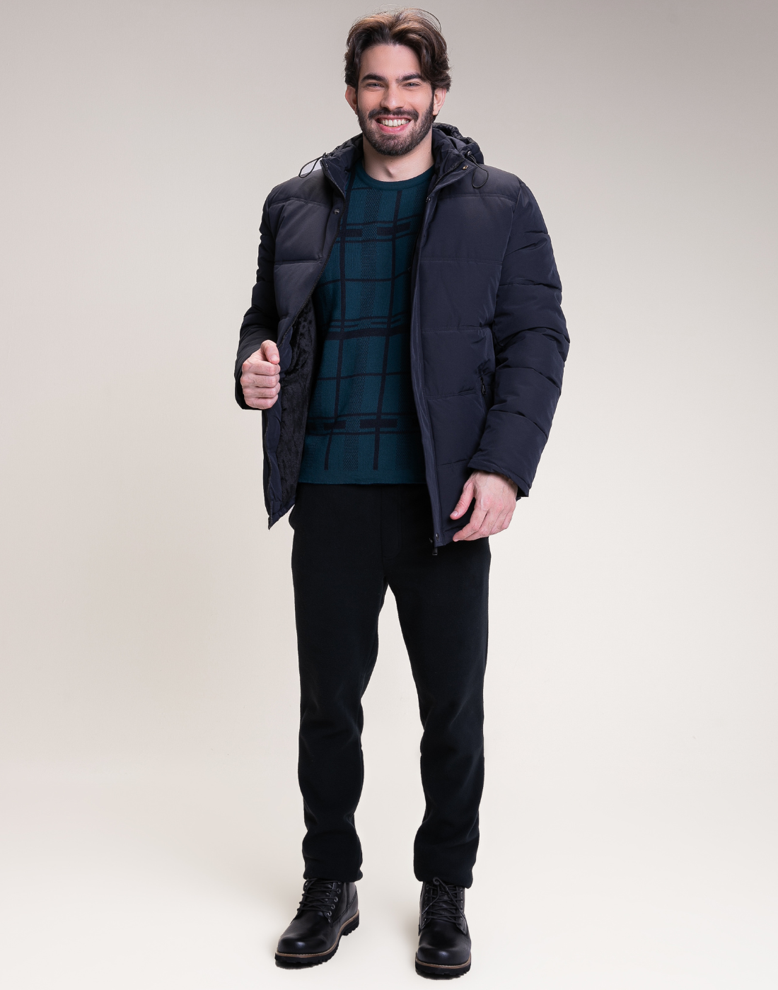 Blusão Xadrez Scott Azul