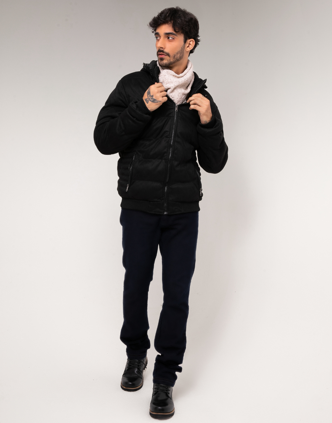 Casaco Doudoune M Suede Jones Preto