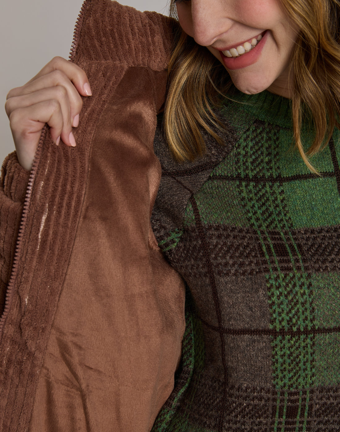 Doudoune Cotelê Nevis Marrom