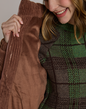 Doudoune Cotelê Nevis Marrom