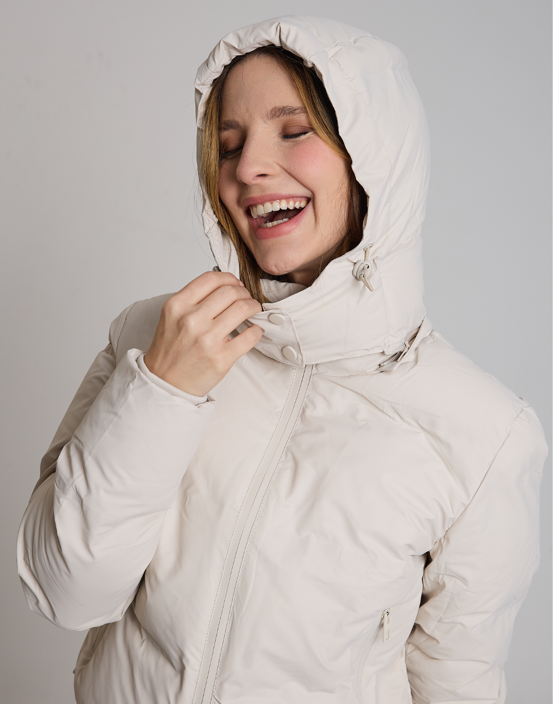 Doudoune Curto Franey Bege