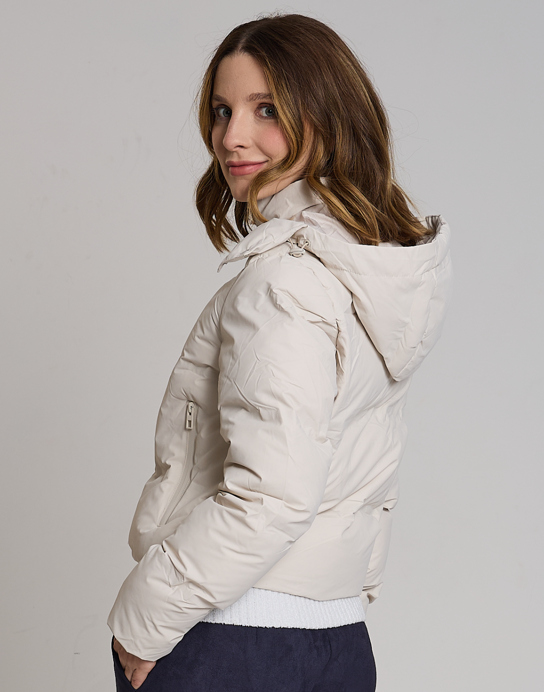 Doudoune Curto Franey Bege