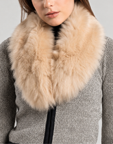 Estola Siberia Pele de Ovelha Creme