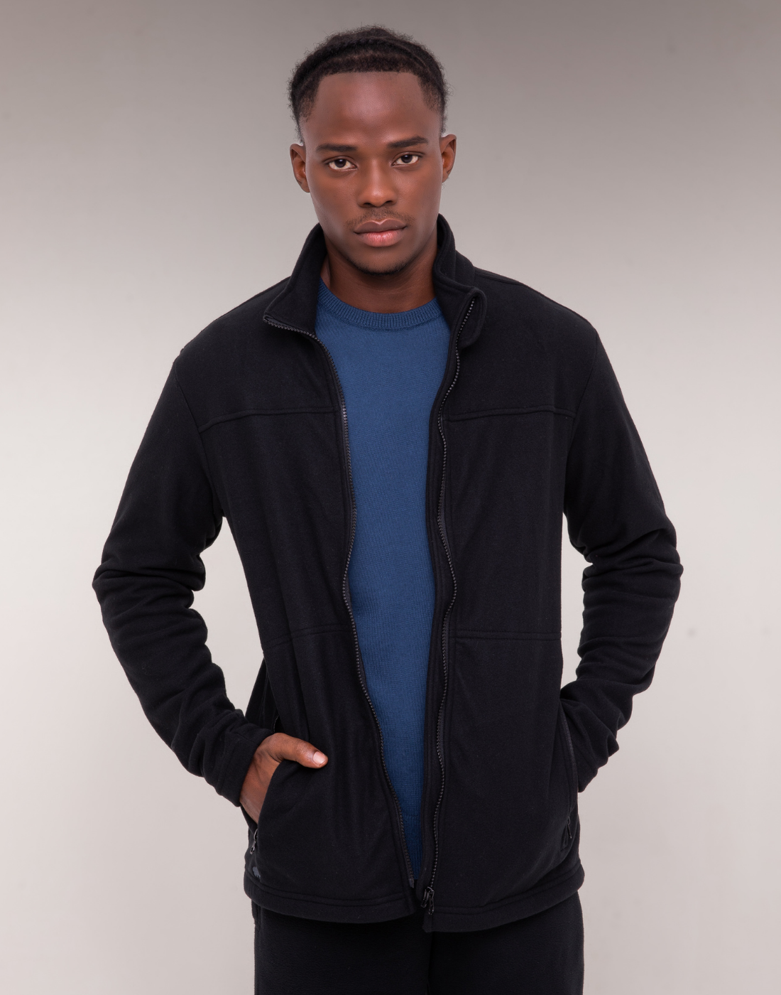 Jaqueta M Fleece 280g/m² Winter Explorer Preta