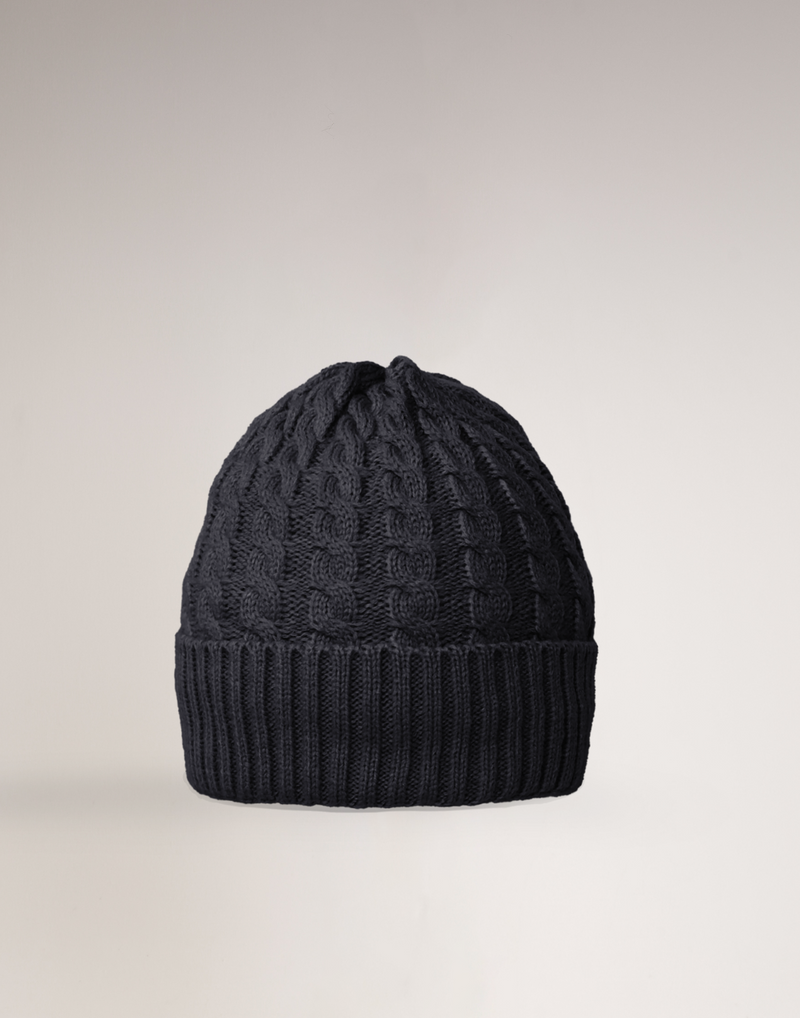 Gorro Forrado Trançado Cali Preto