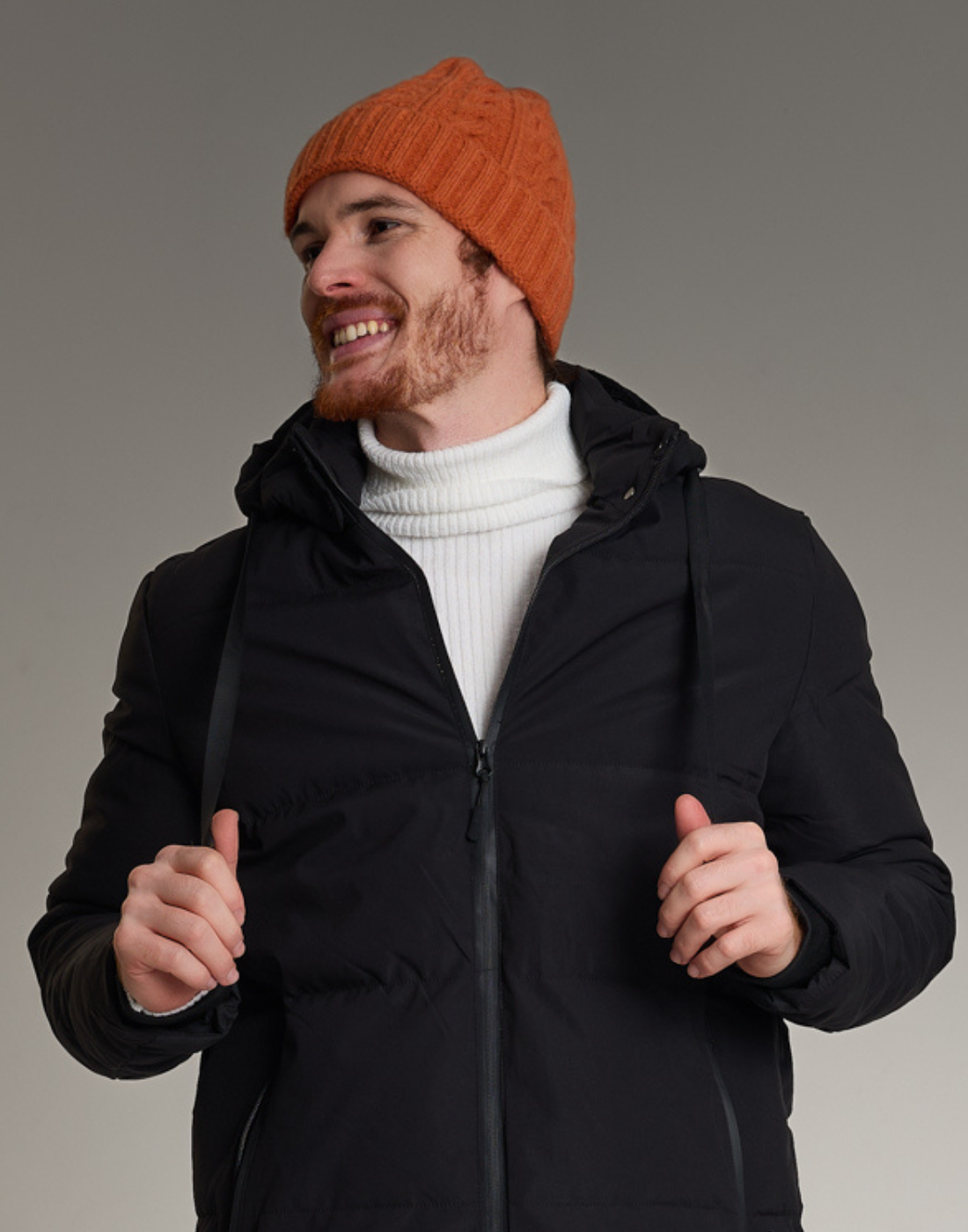 Gorro Trançado Soft Laranja