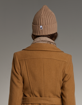 Gorro Tricot Calone Forrado com Fleece Bege