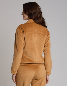 Jaqueta Cotele Velvet Sky Caramelo