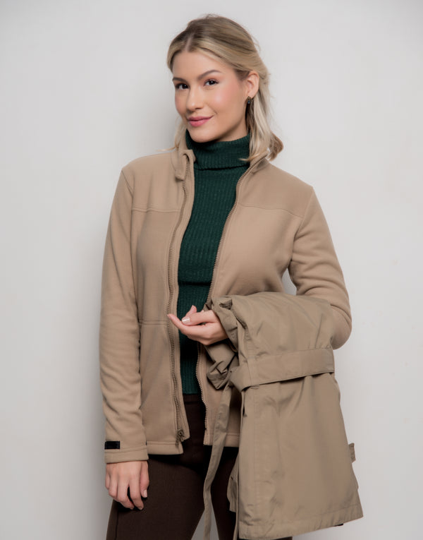 Jaqueta Fleece 280g/m² Winter Explorer Bege