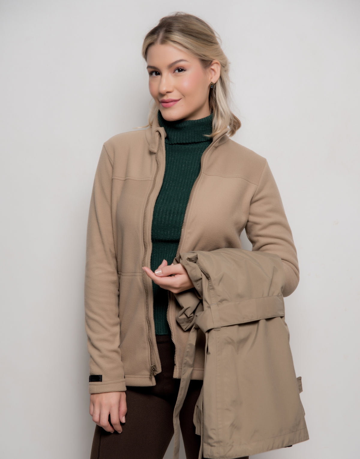 Jaqueta Fleece Winter Explorer Bege