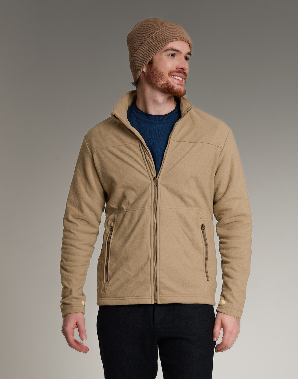 Jaqueta M Fleece 280g/m² Winter Explorer Bege | Oficina de Inverno