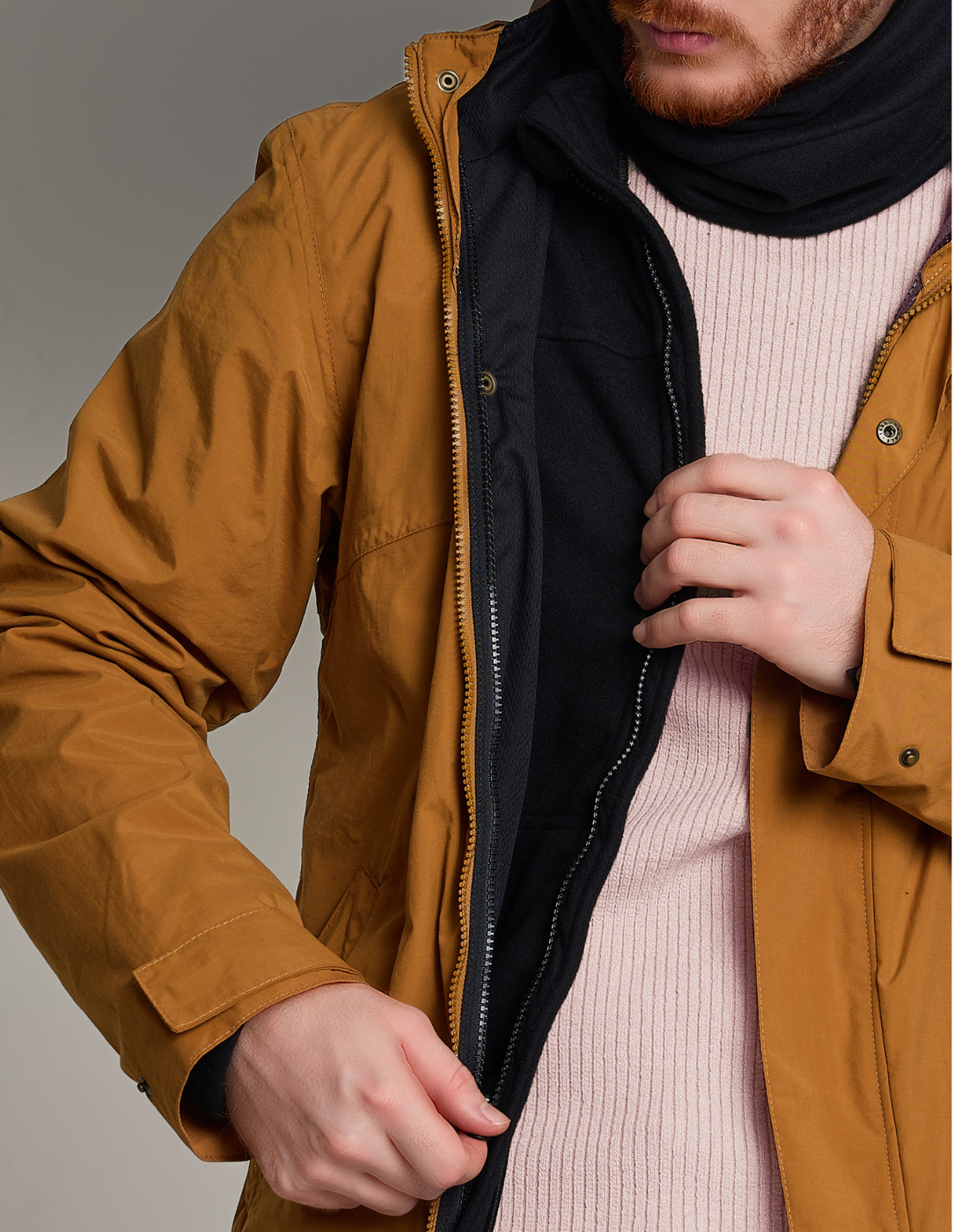 Jaqueta M Winter Explorer 3 em 1 Caramelo