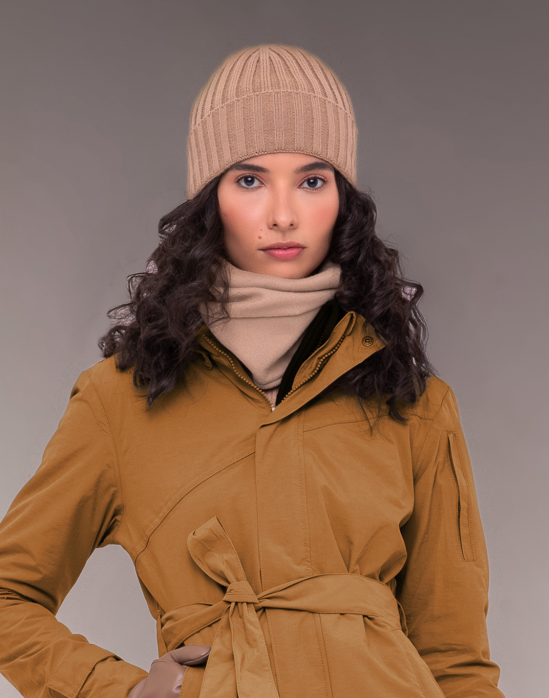 Gola/Gorro Térmico Nevasca 280g/m² - Bege