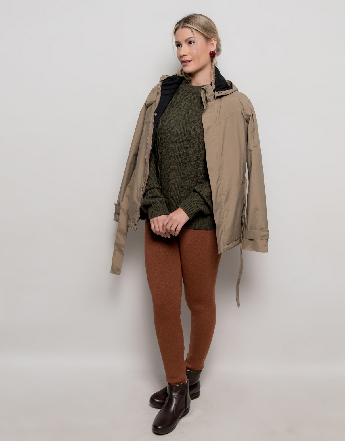 Legging Invernada Dupla Marrom Canela