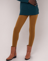 Legging Tricot Invernada Stripe Caramelo Outonal