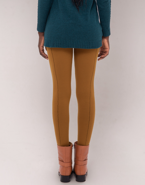 Legging Tricot Invernada Stripe Caramelo Outonal