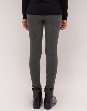 Legging Tricot Invernada Stripe Chumbo Mescla