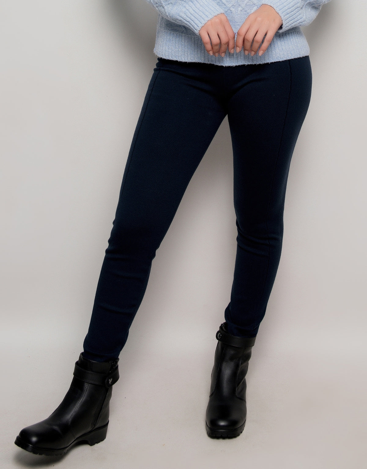 Legging Tricot Invernada Stripe Marinho