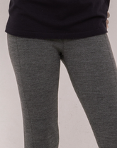 Legging Tricot Invernada Stripe Chumbo Mescla