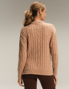 Max Blusa Trançada Cloud Touch Caramelo Suave
