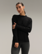 Max Blusa Trançada Cloud Touch Preta