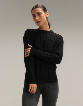 Max Blusa Trançada Cloud Touch Preta