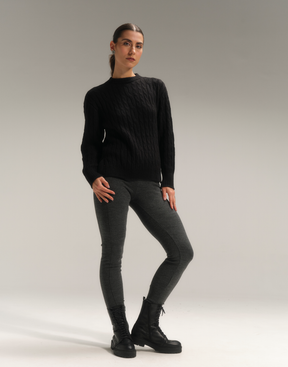 Max Blusa Trançada Cloud Touch Preta