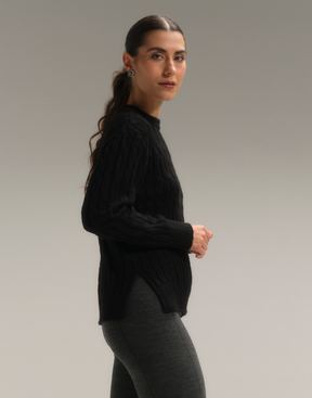 Max Blusa Trançada Cloud Touch Preta