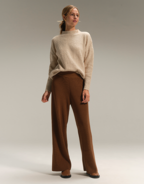 Maxi Blusa Rajada Bege Névoa