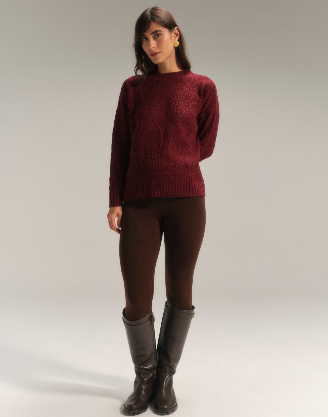 Maxi Blusa Rajada Vinho Clássico
