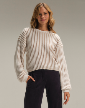 Maxi Blusa Manga Ampla Nubbis Branca