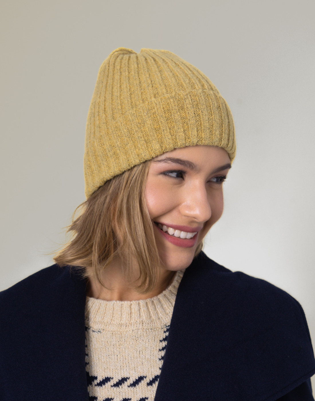 Gorro Canelado Soft Mostarda